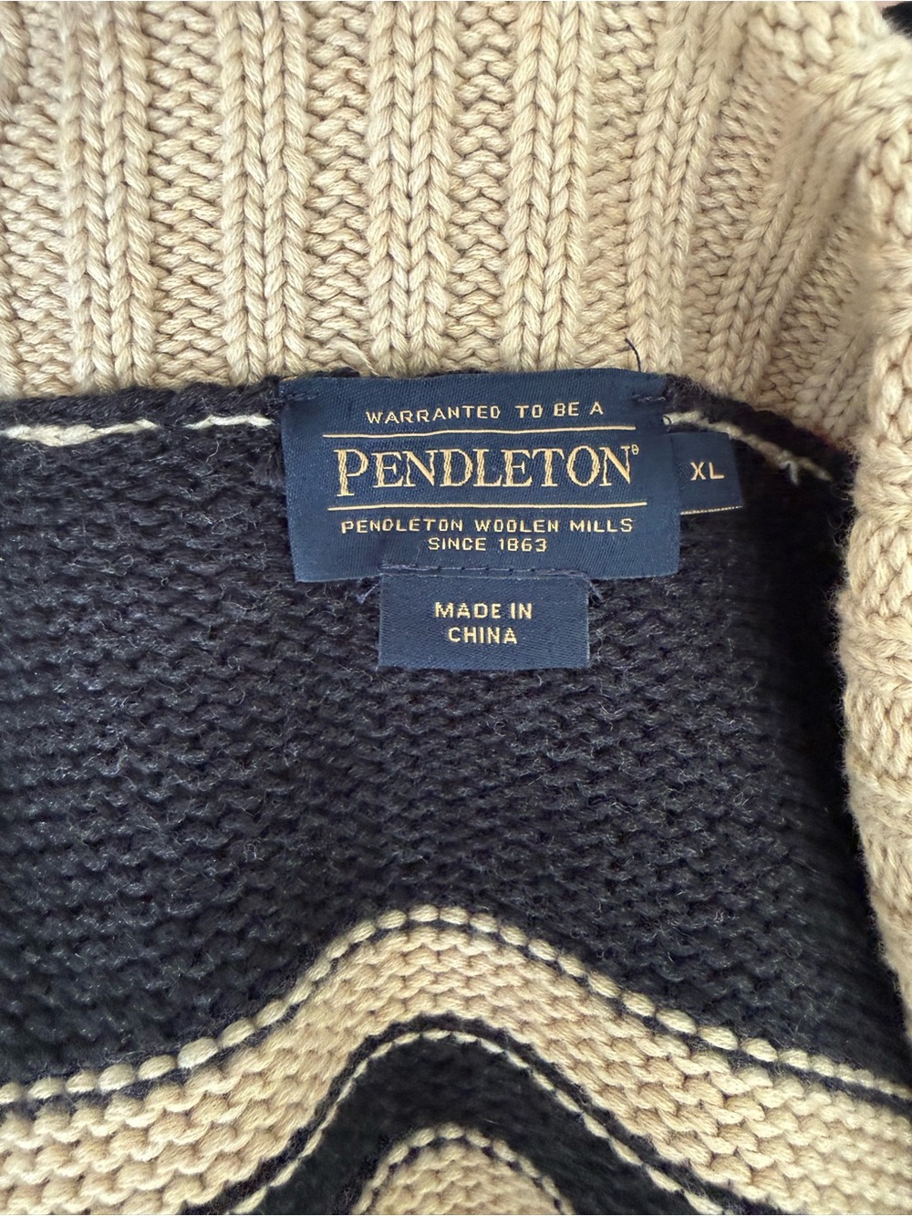 Pendleton Knit Sweater Duster - Picture 6 of 14